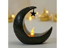 Castiçal Decoração De Mesa Castiçal Decorativo Para Natal Churrasco Dia Dos Namorados Dia Das Mães Ramadã-preto*
