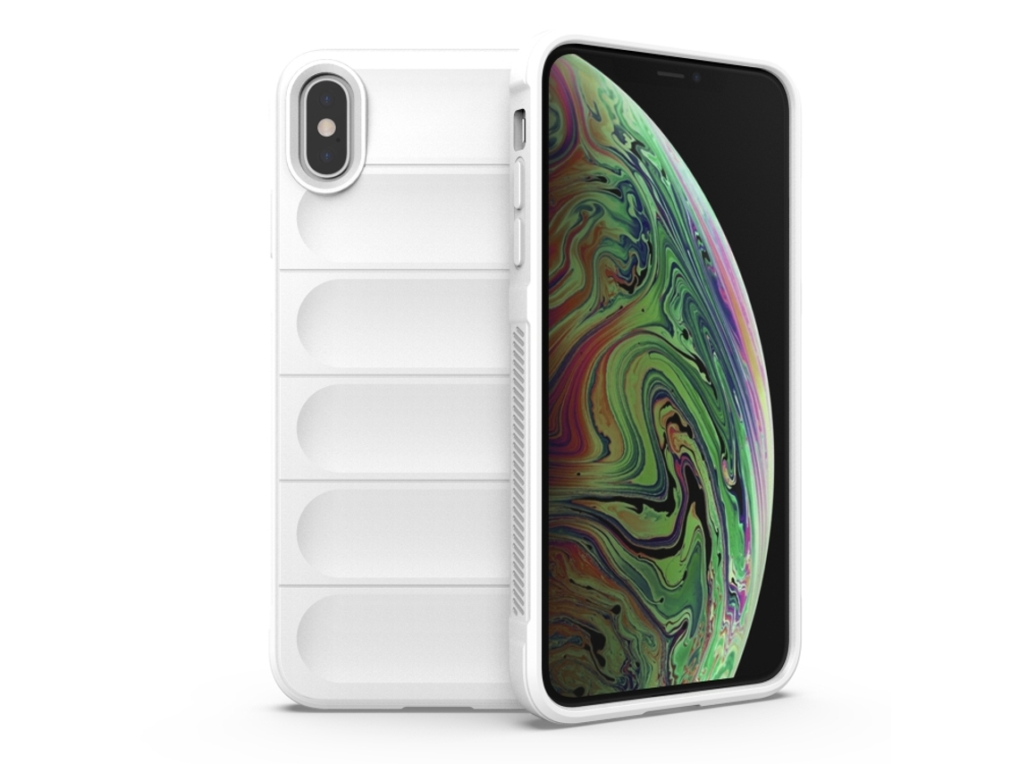 Capa Halinuia Para Iphone Xs Max Magic Shield Tpu Branca (proteção Integral, Interior Em Flanela)
