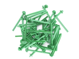 Conjunto de 50 poleiros de plástico para gaiolas de pássaros AQUAFORGE