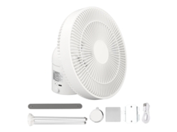 Laxiscreed Ventilador Elétrico Montável No Chão E Teto, Portátil E Recarregável Por Usb
