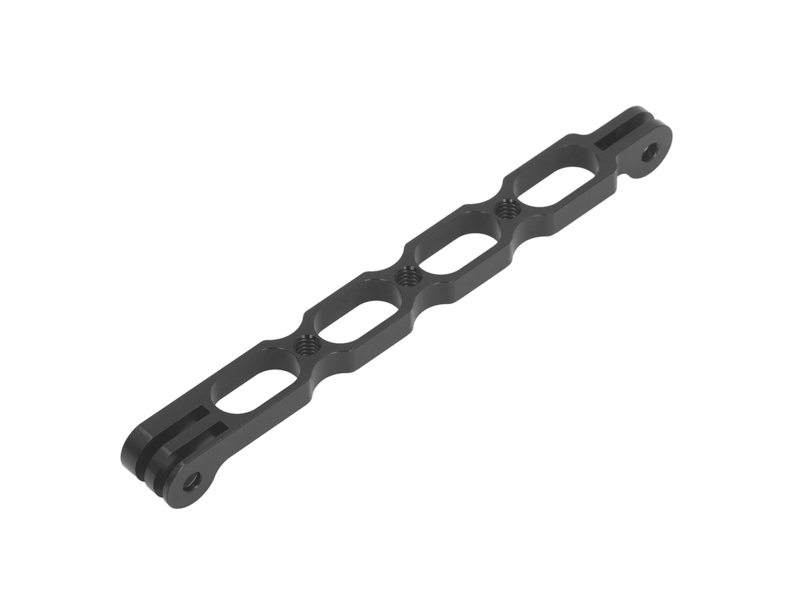 Action Camera Helmet Extension Mount Aluminum Alloy Sports Camera Helmet Arm Bracket For Insta 360 X3 One Rs Go 2 Black 6.3in LAXISCREED