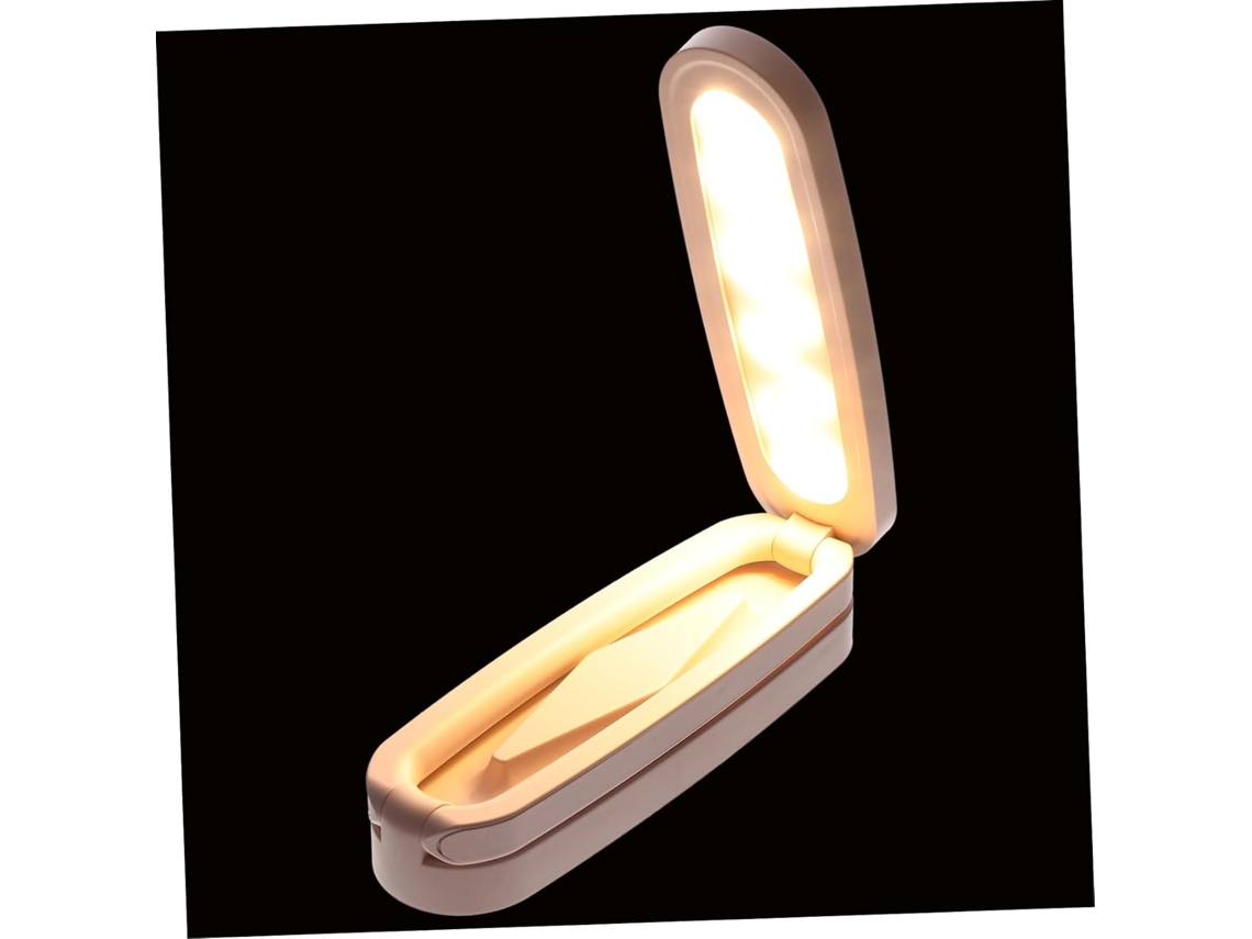 Luminária De Mesa Dobrável E Recarregável Homsfou Com Led, Ideal Para Leitura No Quarto, Com Temperatura De Cor