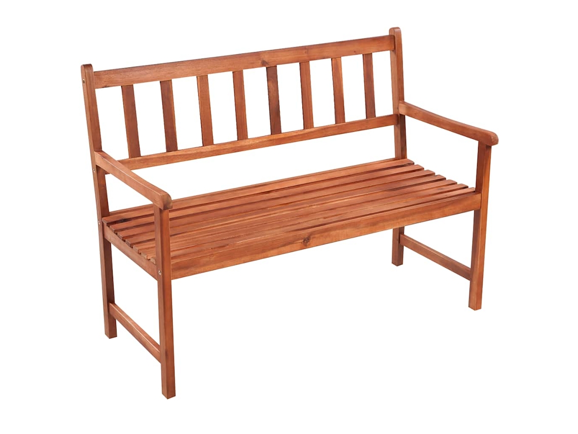 Maison Exclusive - Banco De Jardim C/ Almofadão 120 Cm Madeira De Acácia Maciça