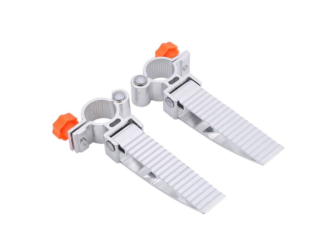 2026rebe pedal Plegable de Aleación de Aluminio 360° Rotatorio para Silla de Pesca (naranja)