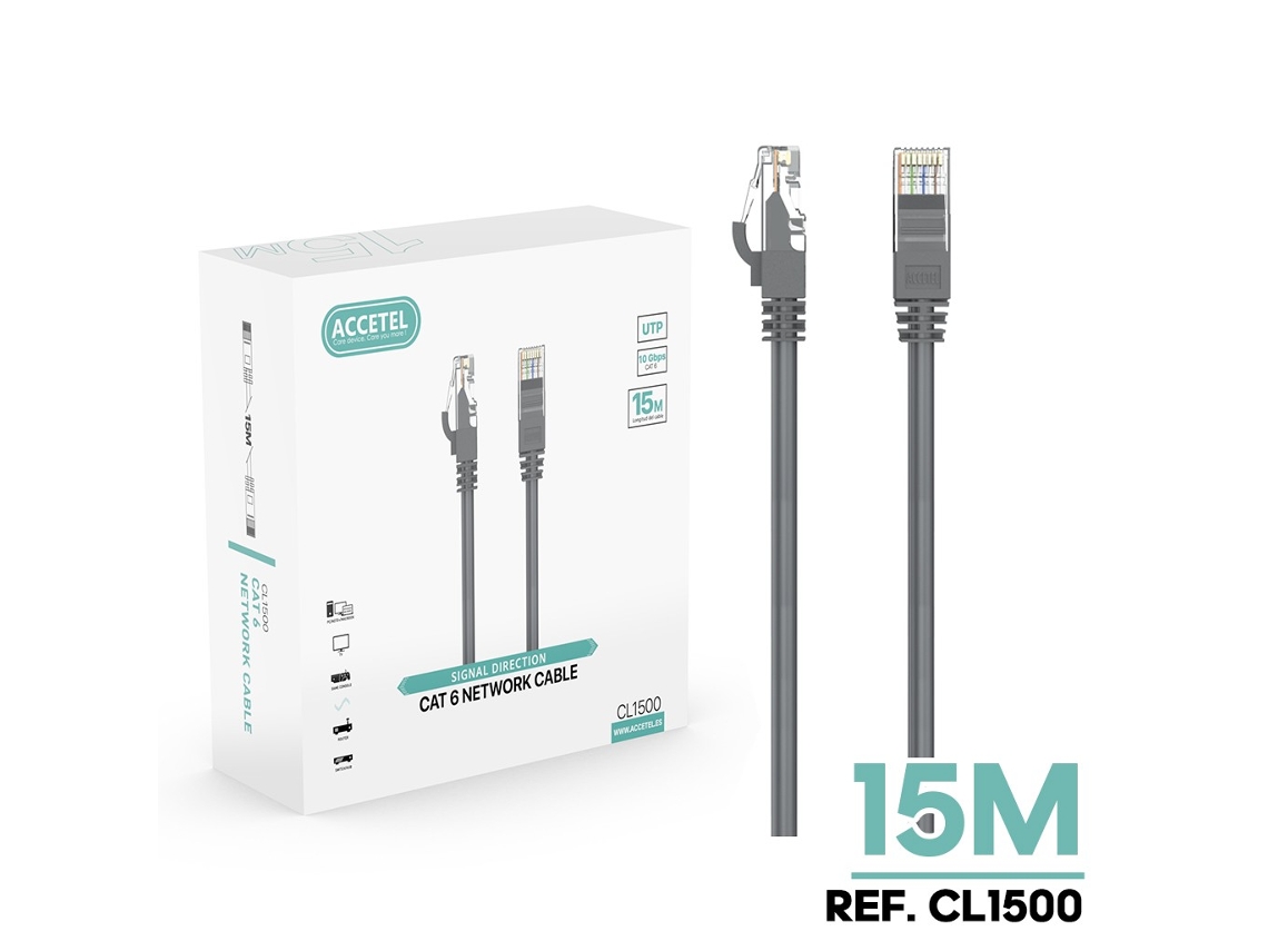 Cl1500 Cabo De Internet Lan Cat6 Cinza - (15m)