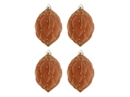 4pcs Bolas de Natal decorativas para árvore de Natal suspensas 10cm de Natal para casa | S/MARCA
