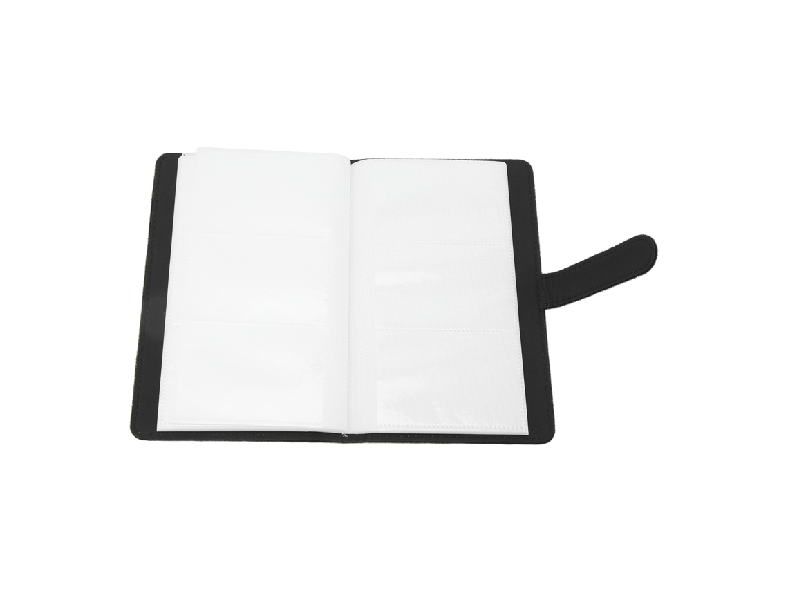 Album De Fotos De Fieltro Negro De 3 Polegadas Com 96 Bolsos Transparentes Para Cartões E Fotos