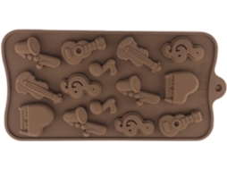 Forma De Silicone Antiaderente Para Chocolate Com 29 Formatos Diferentes