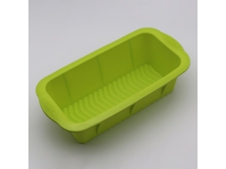 Forma quadrada de silicone Rebe para bolo, antiaderente, ideal para assar pão caseiro, verde, pacote com 2 peças.