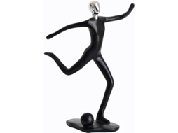 Nova Line escultura Abstrata Moderna de Esportes Preta em Resina para Decoração Casa Office Presente
