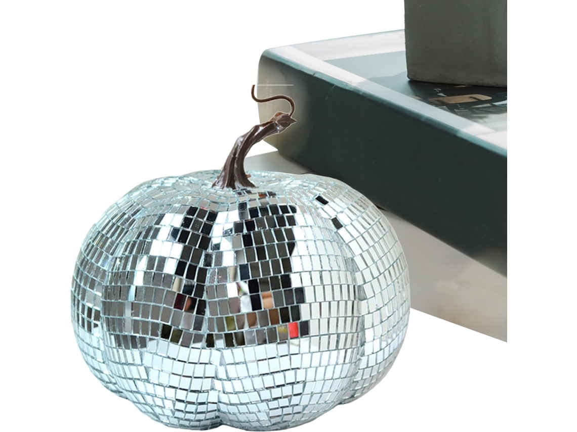 Bola De Discoteca De Halloween, Enfeites Artificiais Com Glitter | Em Formato De