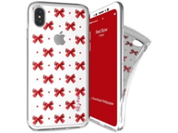 Capa iPhone X, XS I-PAINT Trendy Bow Vermelho
