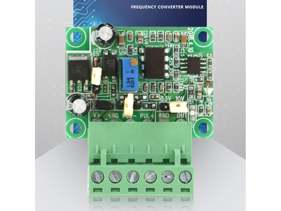 Módulo conversor de sinal de frequência para tensão de 0 a 10 kHz para 0 a 10 V com isolamento