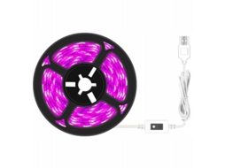 Luz De Crescimento Led Inteligente À Prova D'água Com 2 Metros, Fita Flexível Para Plantas Vegetais