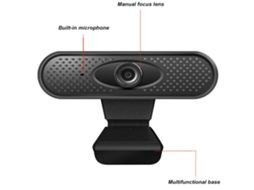 Webcam 1080P com microfone, webcam USB para desktop/laptop, câmera externa, webcam de streaming Bestvite (preta)
