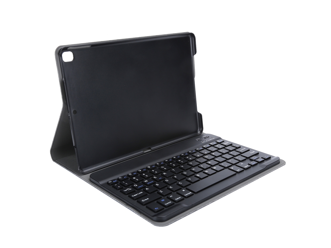 Funda protetora com teclado Bluetooth sem fios desmontável para tablet com slot para lápis, preta | S/MARCA