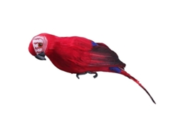 Figura De Loro Artesanal 25/35cm Para Jardín Decoración De Césped Ornamentos De Patio Kaesi Rojo 25 Cm