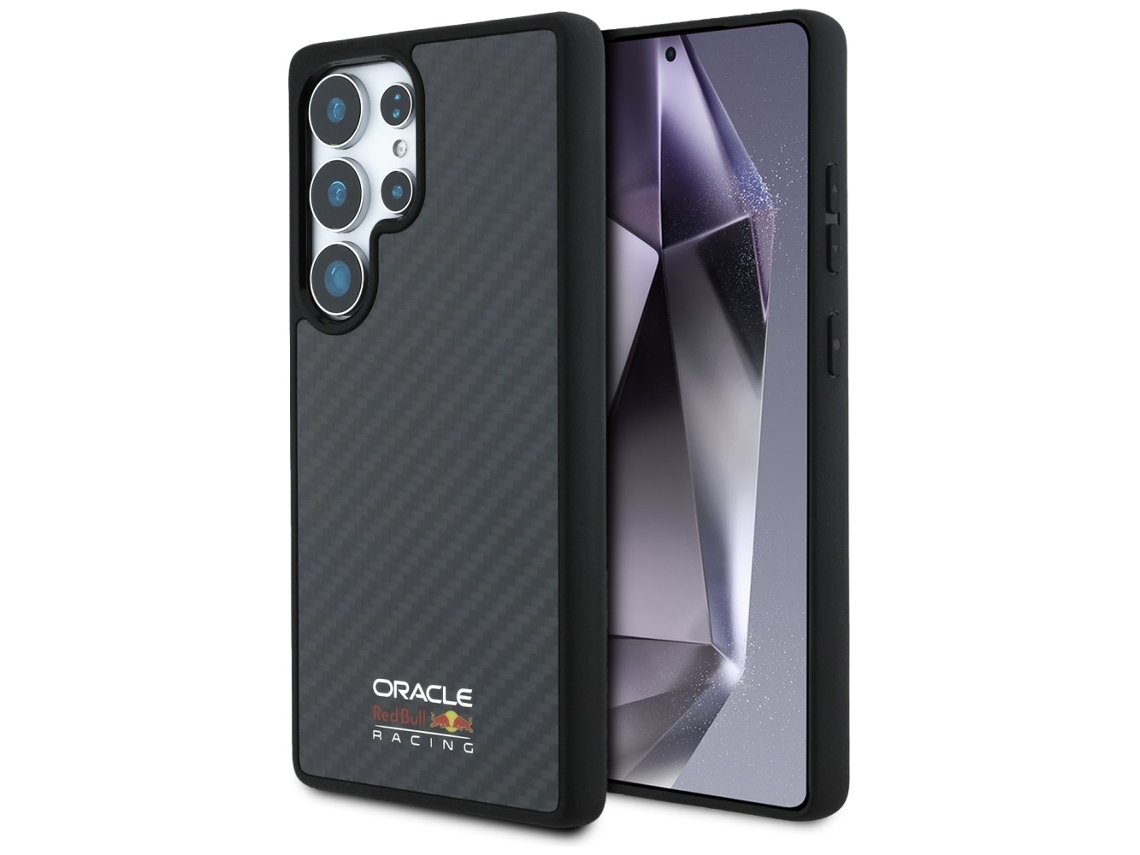 Capa Red Bull Para Samsung Galaxy S25 Ultra Real De Fibra De Carbono Para Magsafe