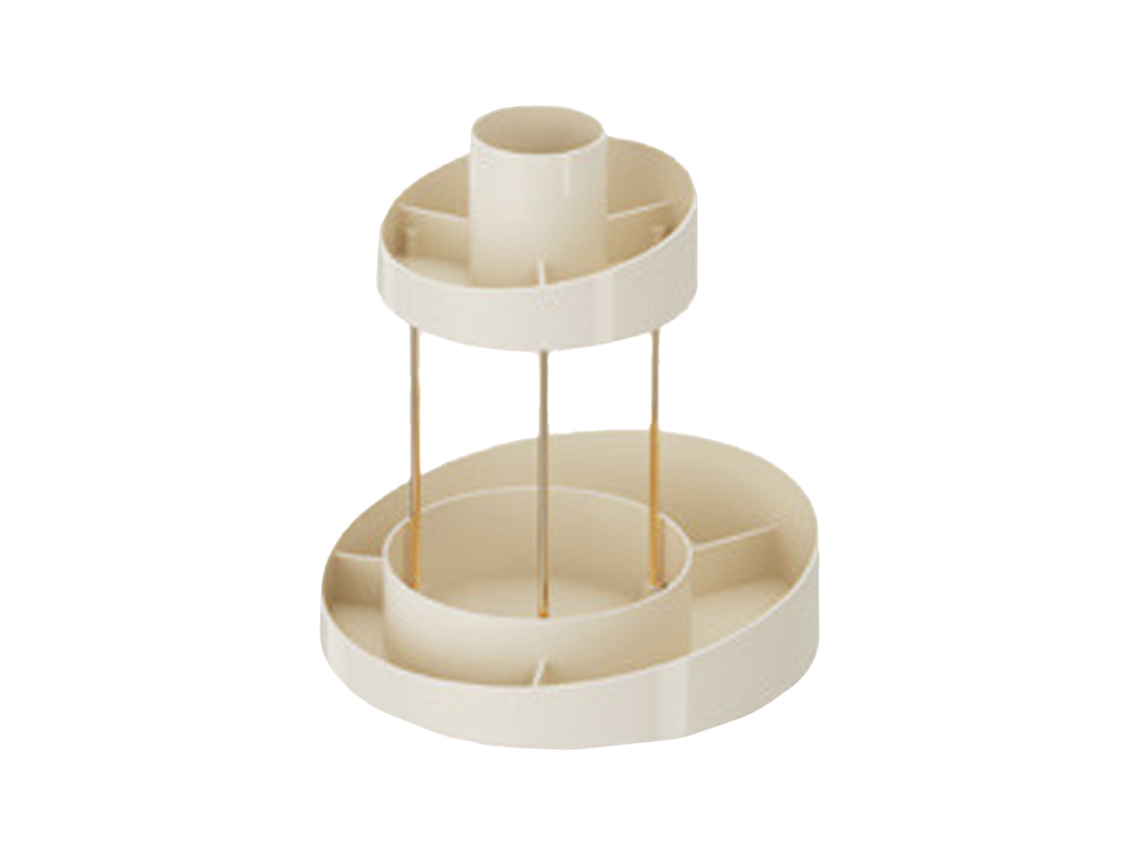 Organizador de Maquiagem Rotativo 360° com 2 Andares para Banheiro e Vanity com S/MARCA