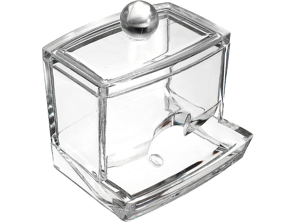 Dispensador De Cotonetes Em Acrílico, Organizador Com Tampa. Aquaforge