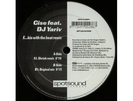 Vinil Fkin With The Beat Remix Spotsound Records