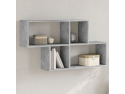Vidaxl Estante De Parede 100x20x53 Cm Derivados Madeira Cinza Cimento