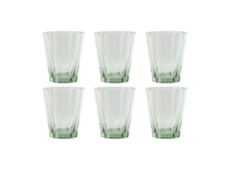 Conjunto de Copos HOME ESPRIT Verde Cristal 280 ml (6 Unidades)