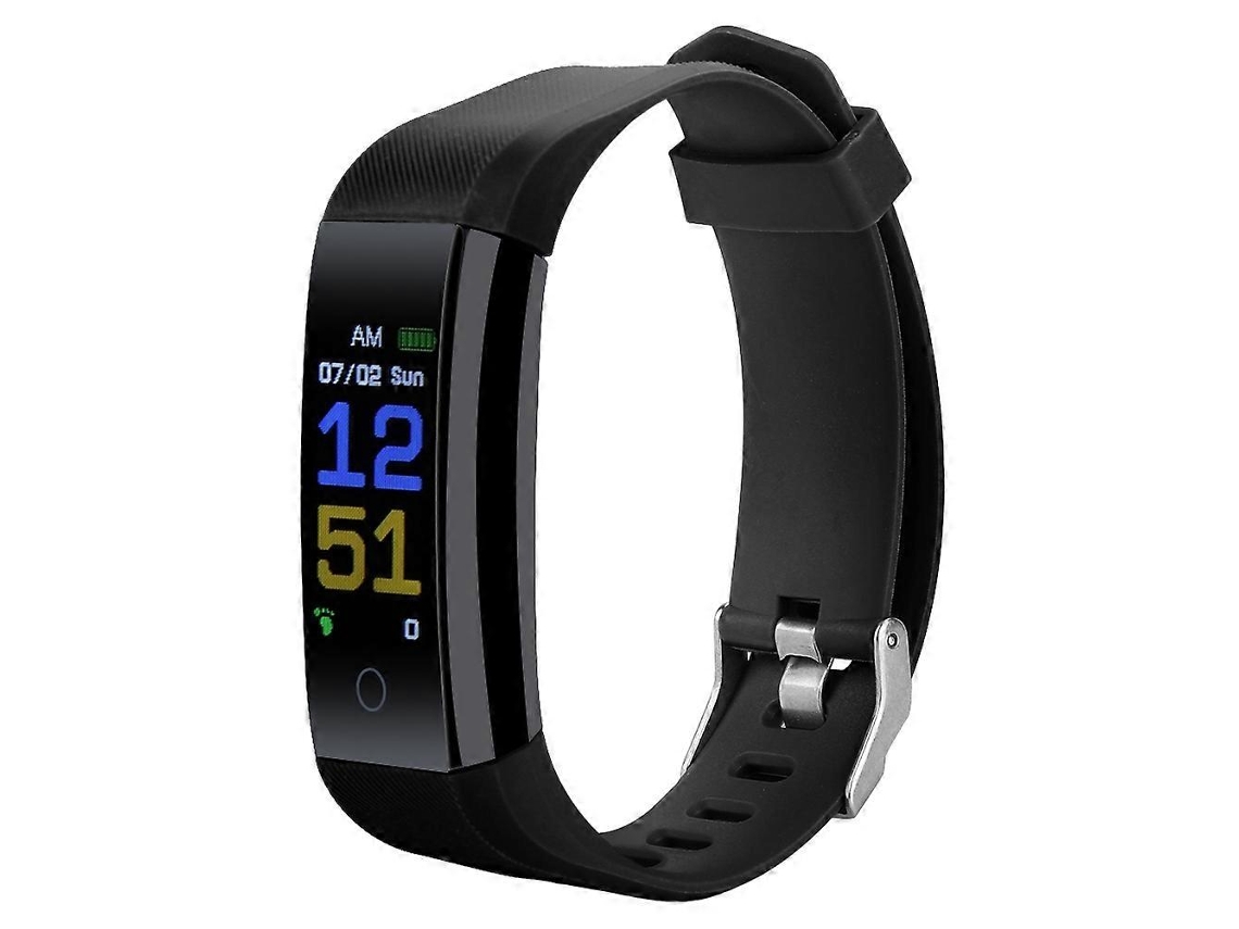 Pulseira Inteligente À Prova Dágua 115p Com Monitor De Frequência Cardíaca E Pressão Arterial Para Android/ios, Preta Ly Ebike