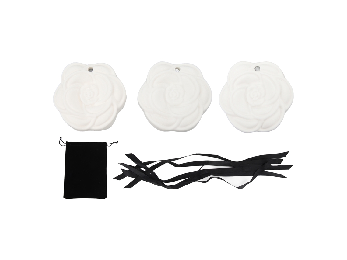3 Pastilhas De Cera Aromática Para Armário E Carro Com Diferentes Fragrâncias, Design Floral Gravado, Ingredientes Seguros