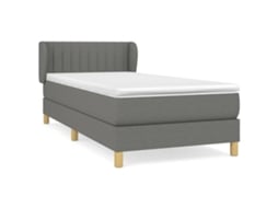 Box Spring Bed, Box Spring Beds Vidaxl Cinzeto Tecido (90 X 190 Cm)