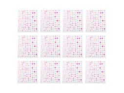 12 Folhas de Adesivos de Pérola ALLINLESS