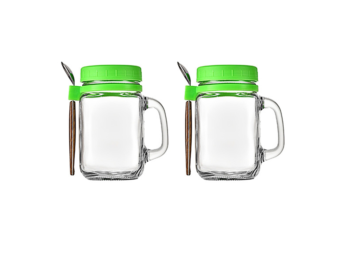 2 pack Verde 350ml Copo de Aveia Portátil LAXISCREED