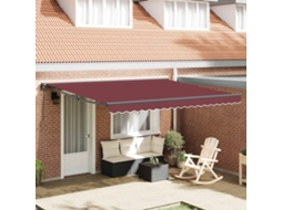 Vidaxl Estrutura De Toldo Borgonha 400 × 300 Cm