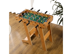 Mesa De Pebolim Dobrável, Dimensões 69 X 37 X 70 Cm, Inclui 2 Bolas E 6 Manípulos