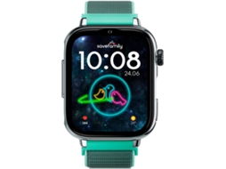 Smartwatch SAVEFAMILY SaveWatch Plus 2 para Crianças (Tecido - Prateado/Ocean)
