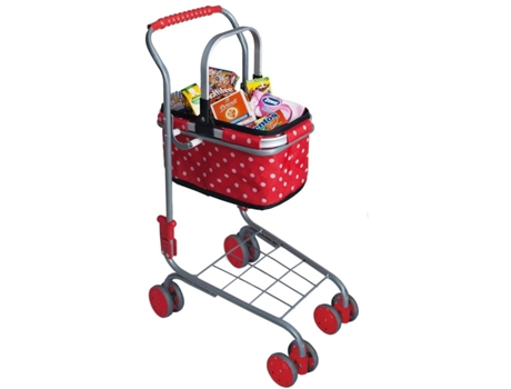 Carrito De Compras De Metal Con Cesta 40 Miniaturas Tanner