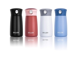 2026 botella de Agua Flask Linjou 230ml Acero Inoxidable 18/8 Mantiene Caliente 12h Fría 24h Azul