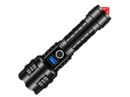 Lanterna Led TURMIN Sdt230209 Super Brilhante e Recarregável 15000 Lumens Preta