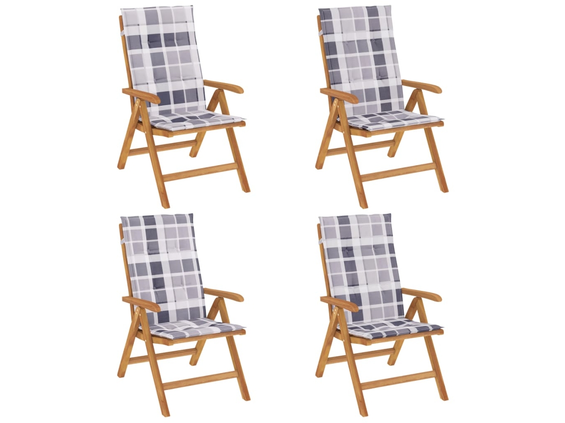 Reclining Folding Chair, Reclining Folding Chairs Vidaxl Marrom Madeira (120 X 50 X 3 Cm)