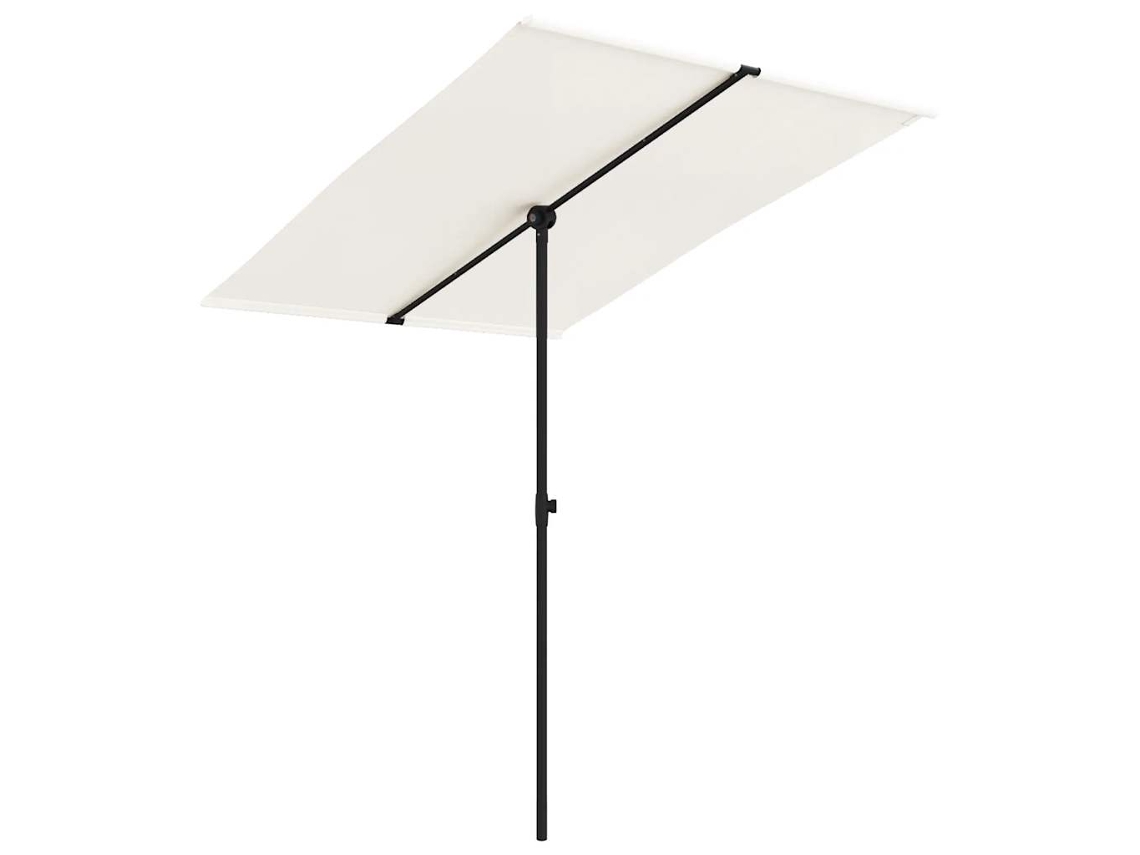 Garden Parasol, Garden Parasols Vidaxl Branco Tecido (200 X 150 Cm)