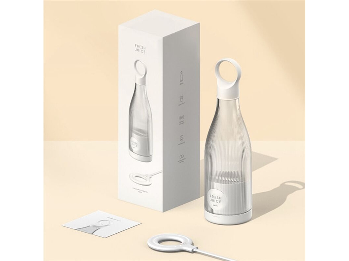 Liquidificador portátil Slowmoose para shakes e smoothies, ideal para viagens, com carregamento USB magnético