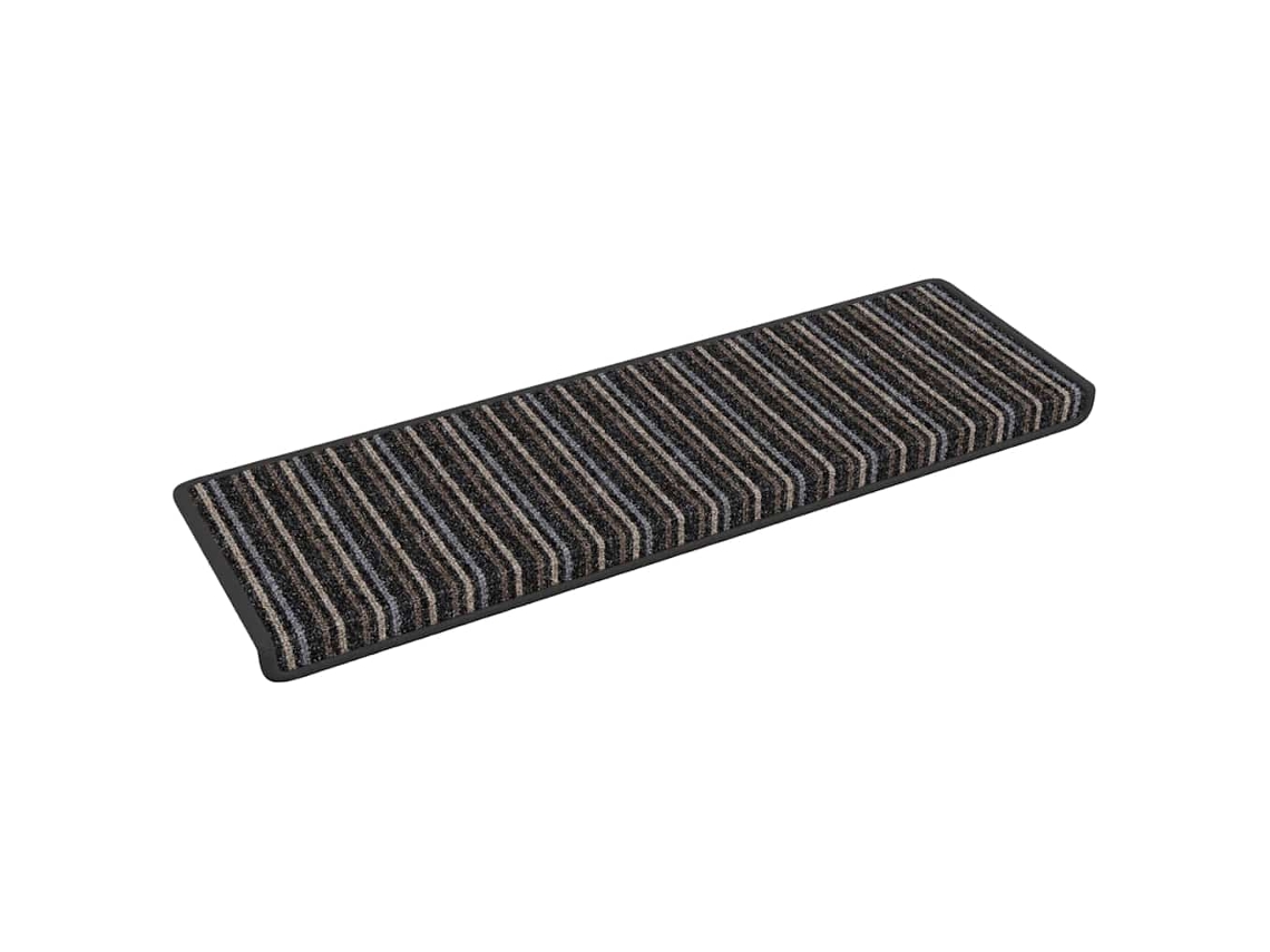 Conjunto 15 Tapete De Escada Vidaxl Antracite Polipropileno (65 X 21 X 4 Cm)