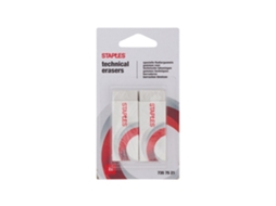 Borracha Retangular Técnica STAPLES Branco