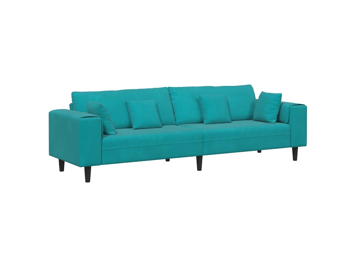 Maison Exclusive - Sofá Turquesa 250 X 77 X 76 Cm Veludo