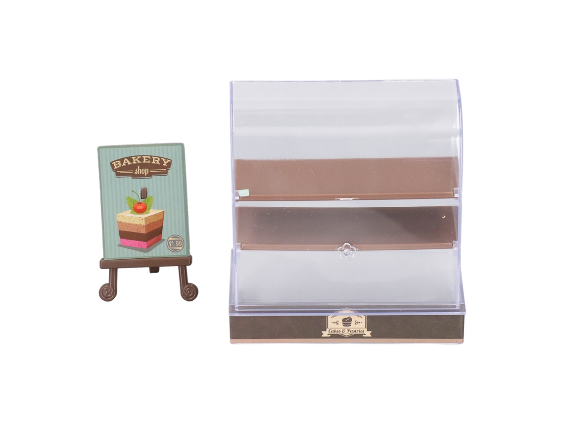 Mali armário de Bolo Miniatura 1:12 para Casinha de Bonecas Padaria Display Acessório Diy