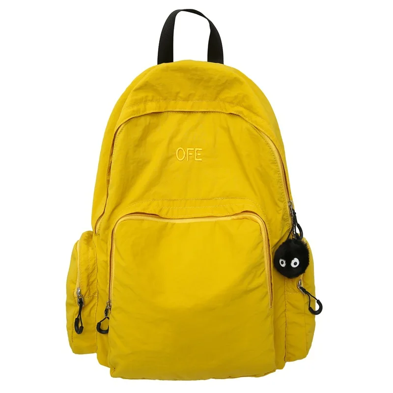 (js1104-amarelo) Nova Mochila Feminina Leve E Casual/mochila Escolar Para Estudantes