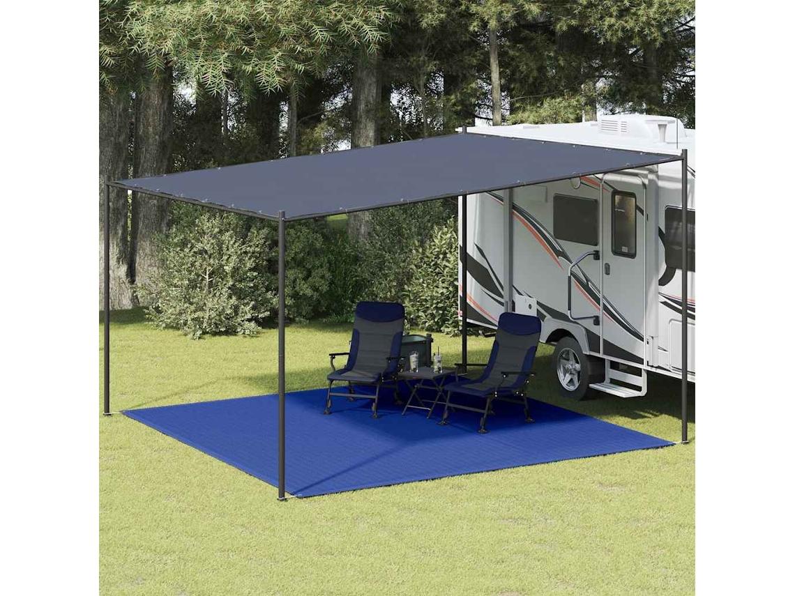Vidaxl Tapete De Campismo Para Tenda Pead 400x400 Cm Azul