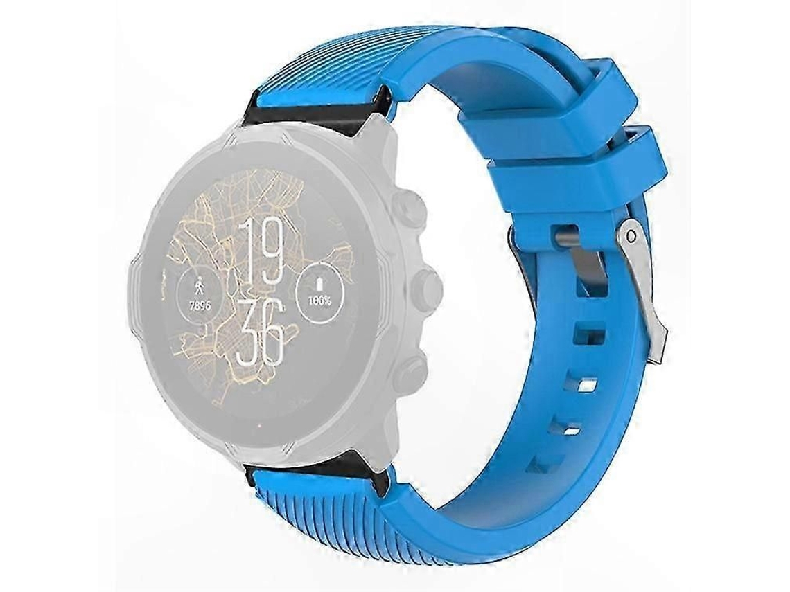 Pulseira De Silicone Com Textura Sarjada De 24 Mm Para Rastreadores De Fitness E Smartwatches.