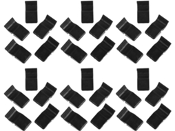 Conjunto de 30 peças de clipes metálicos para montagem da caixa do filtro de ar do carro.