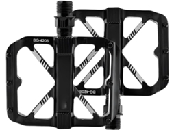 Pedais para bicicleta de montanha, plataforma plana antiderrapante de 9/16''